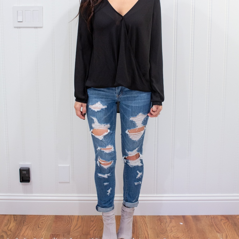 Sheer Black Tunic